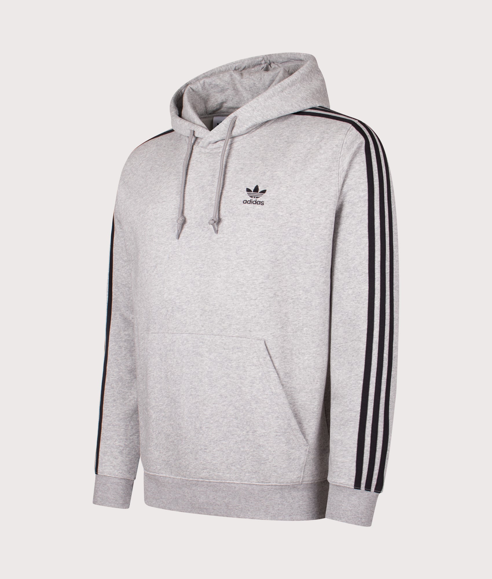 Adicolour 3 Stripes Hoodie. Shot by EQVVS. Front angled shot.