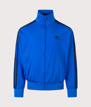 Firebird Track Top by adidas Originals in Blue/Black. Shot by EQVVS. Front Shot.