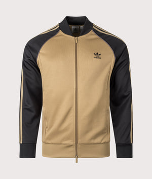 SST Track Top by adidas Originals in Cardboard. Shot by EQVVS. Front shot.