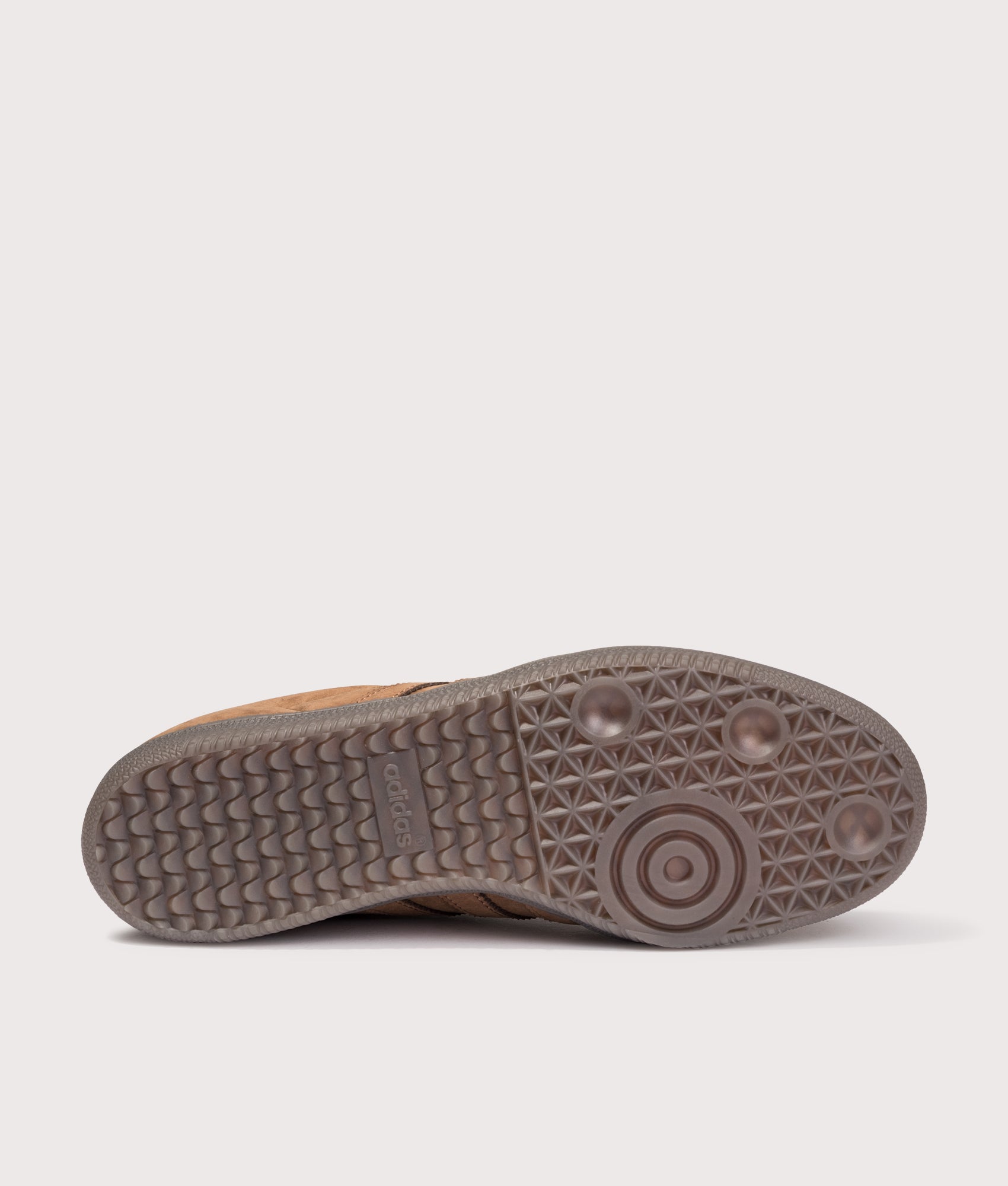 Samba OG Trainers in Preloved Brown/Aurora Coffee/Gum5 | adidas Originals | EQVVS | Sole shot 