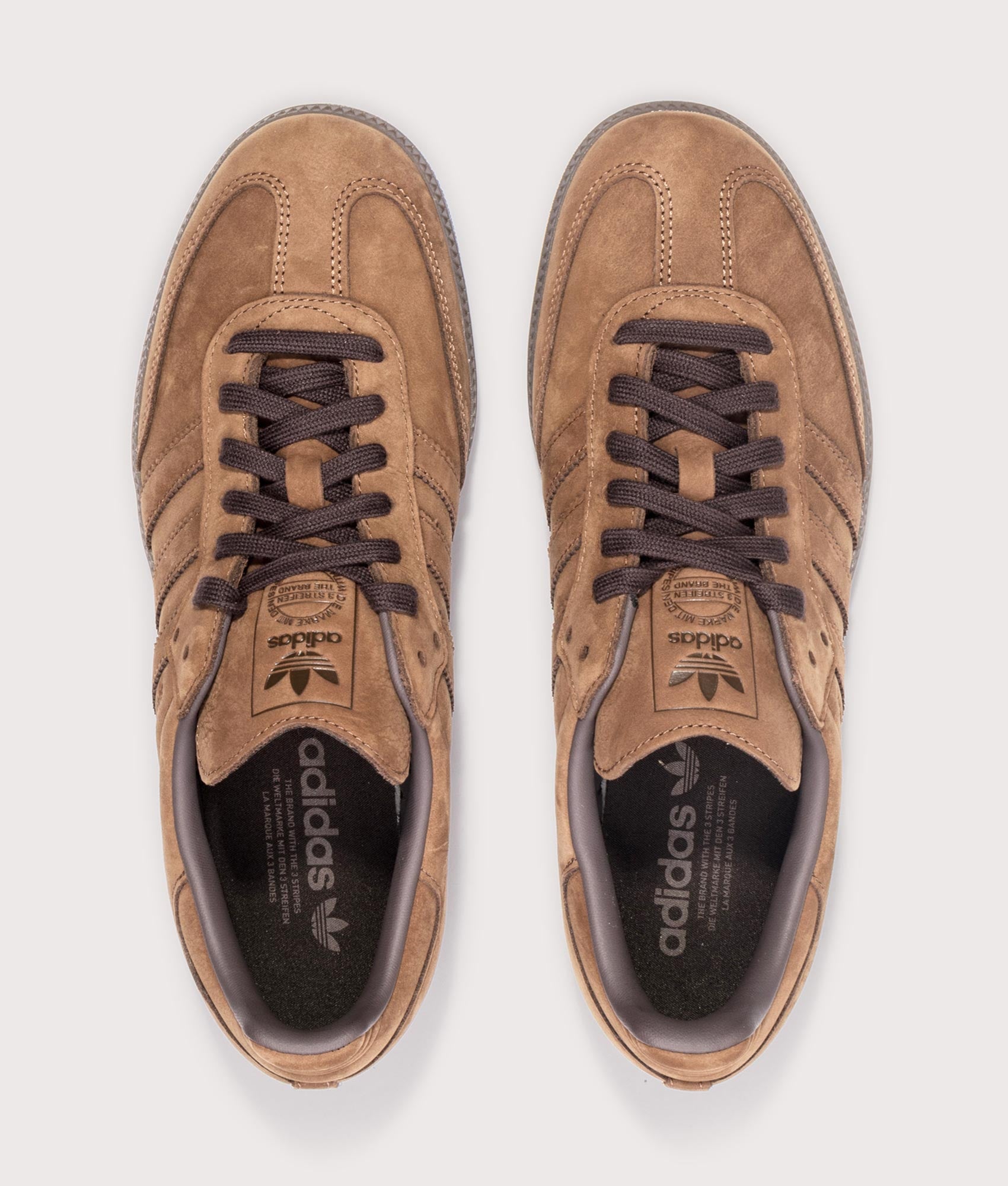Samba OG Trainers in Preloved Brown/Aurora Coffee/Gum5 | adidas Originals | EQVVS | Top shot 