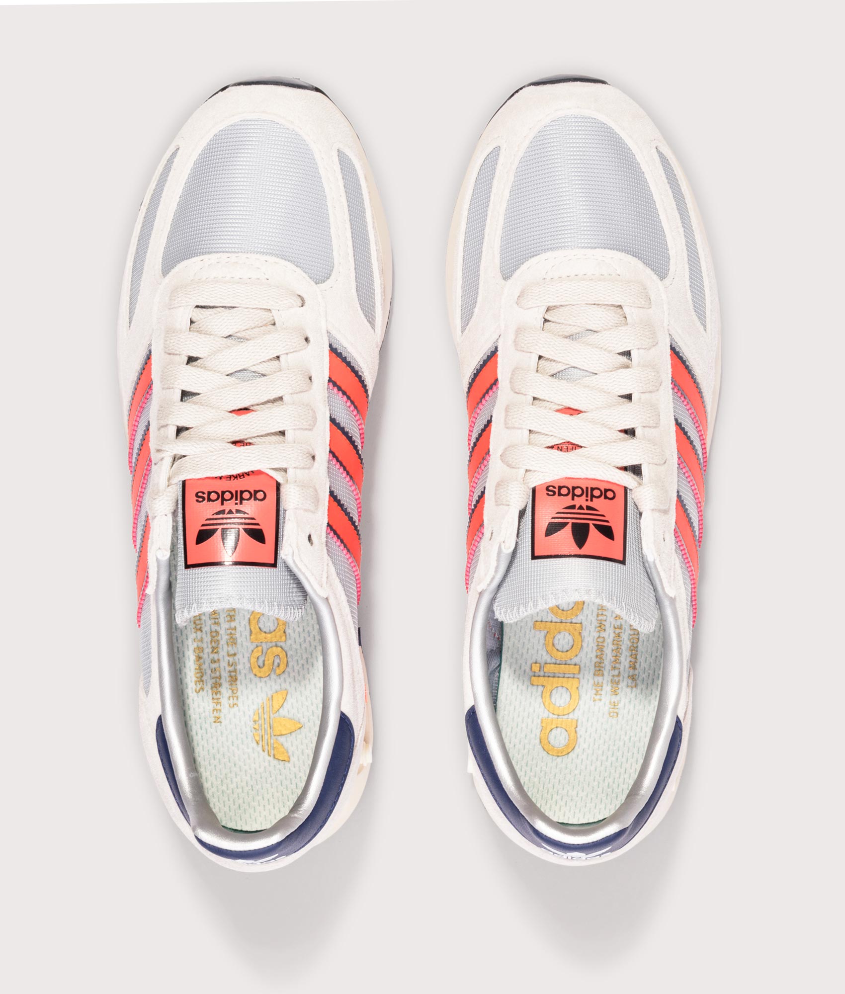 LA Trainer OG in Silver Metallic/Supcol/Dark Blue | adidas Originals | EQVVS | Top shot 
