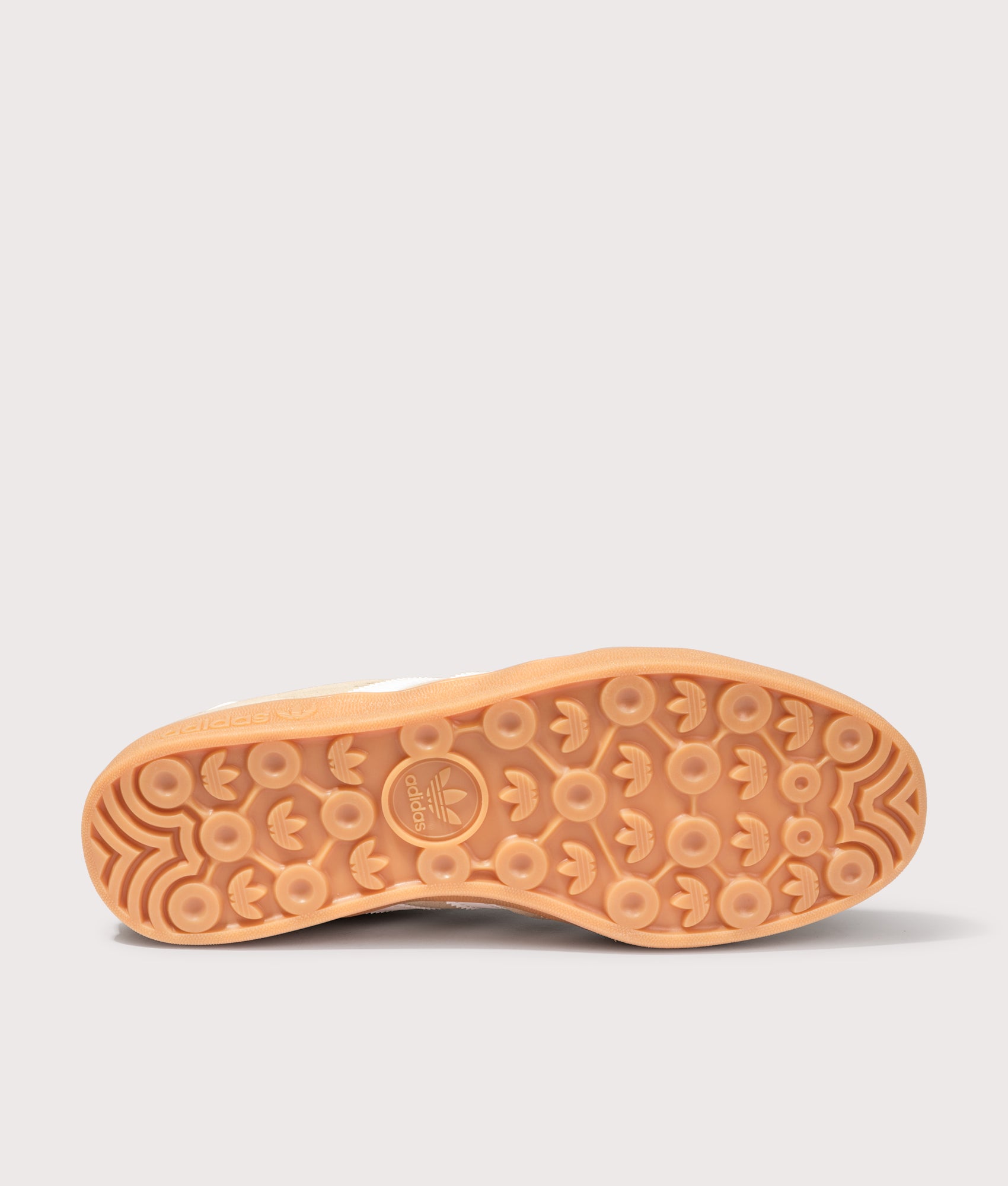 Gazelle Indoor Trainers in Magic Beige/Cream White/Gum2 | adidas Originals | EQVVS | Sole shot 