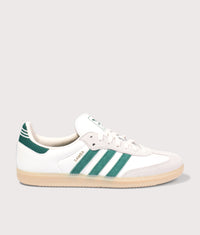 Samba OG Trainers: IH6844 Cloud White/Collegiate Green/Gum 