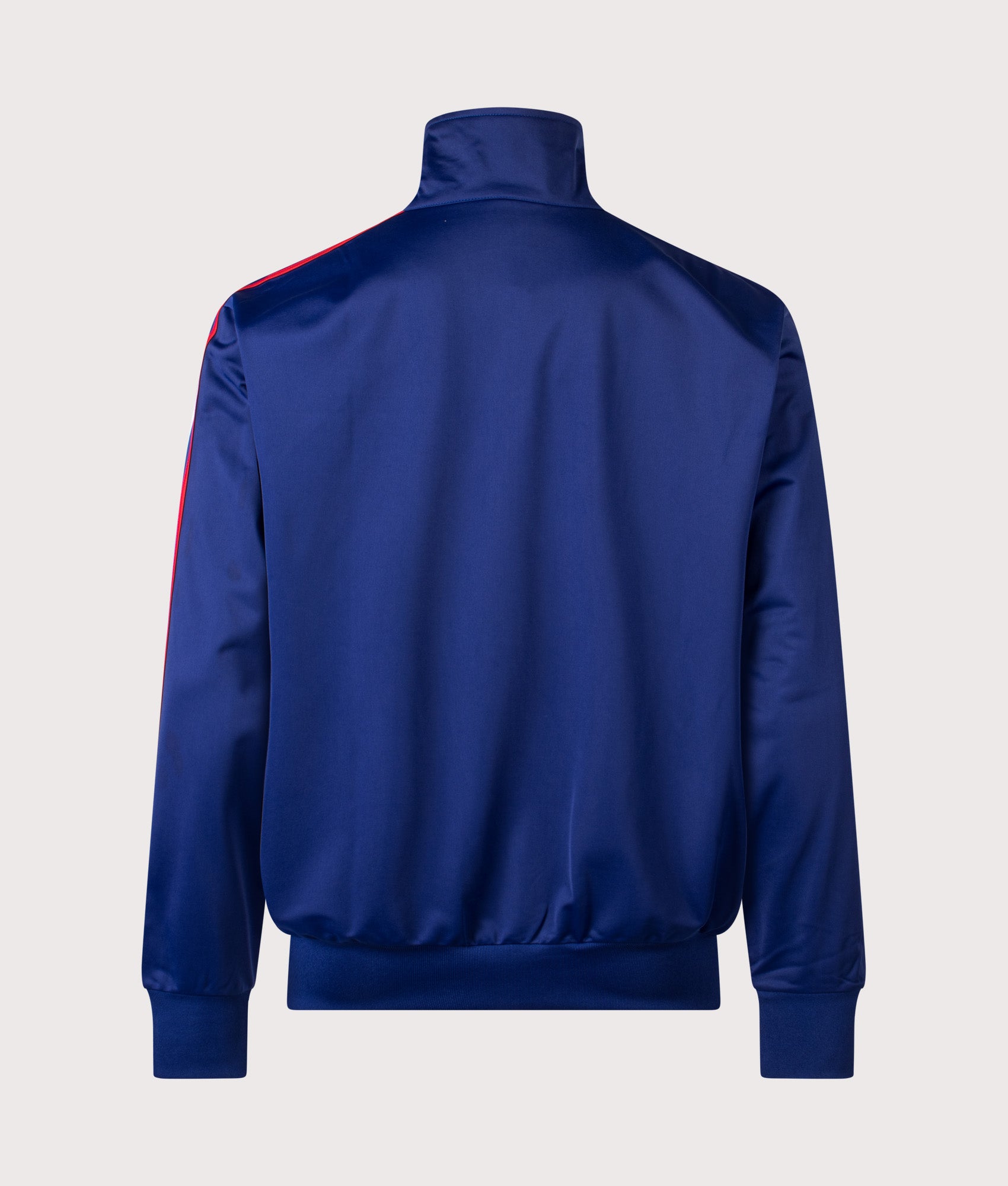 adidas Originals Firebird Track in Victory Blue, Green and White at EQVVS Menswear. Back shot.