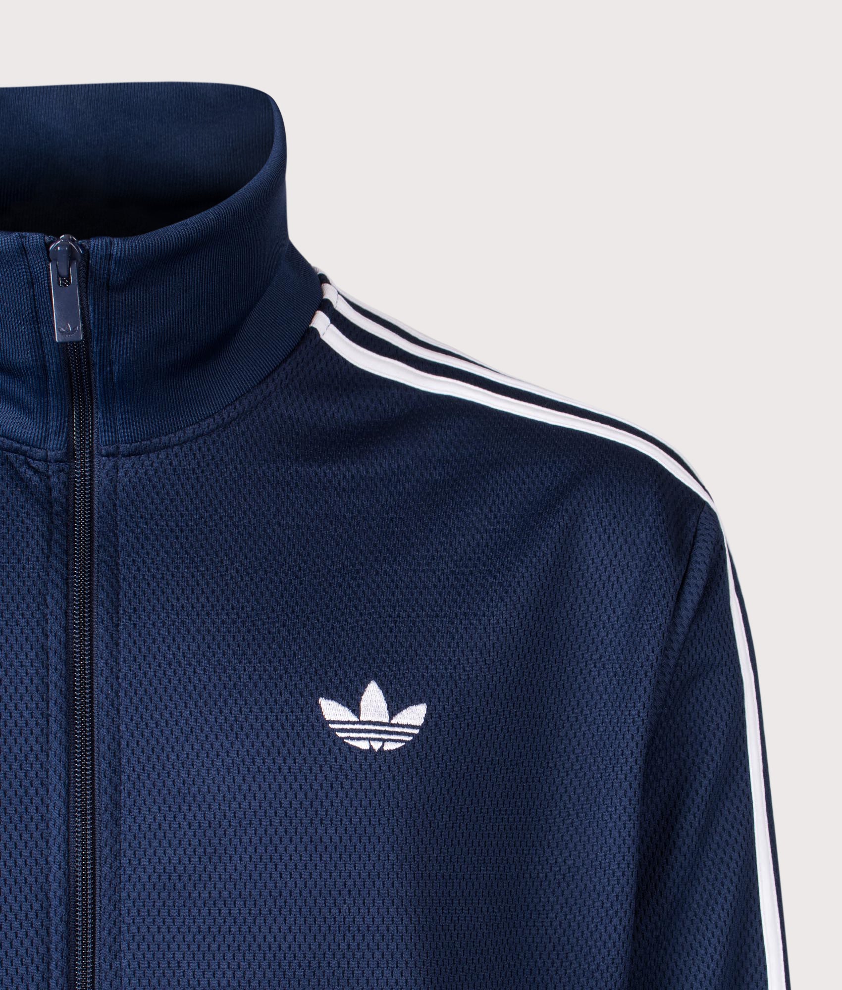 Firebird Track Top in Night Indigo | adidas Originals | EQVVS | Front detail shot 