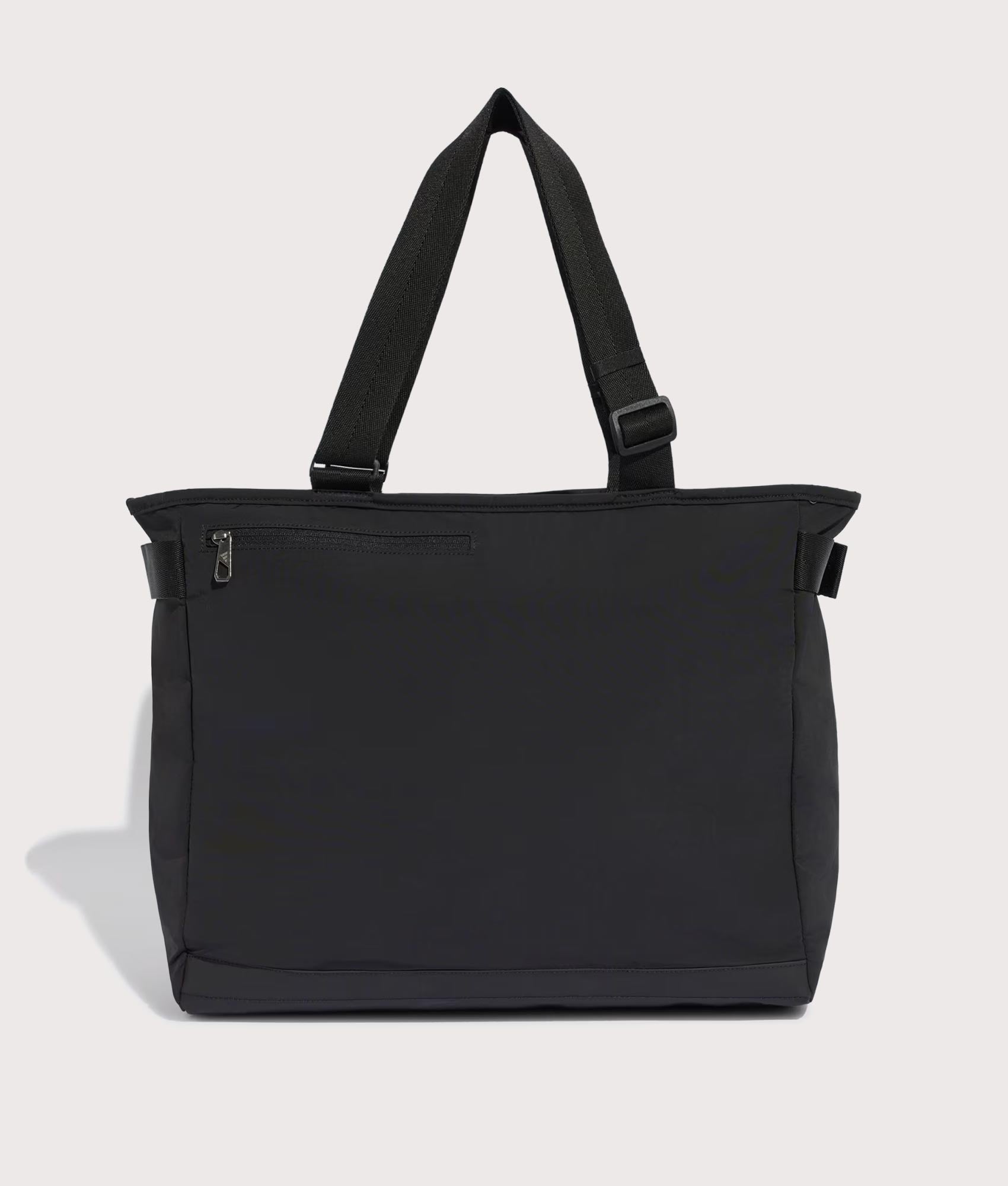 adidas Originals City Tech Tote Bag in Black at EQVVS Menswear. Back shot.