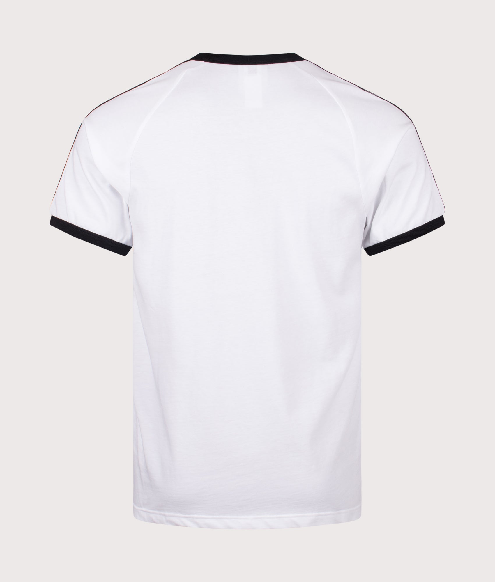 Slim Fit Adicolor Classics 3-Stripes T-Shirt in White | adidas Originals | EQVVS | Back shot 