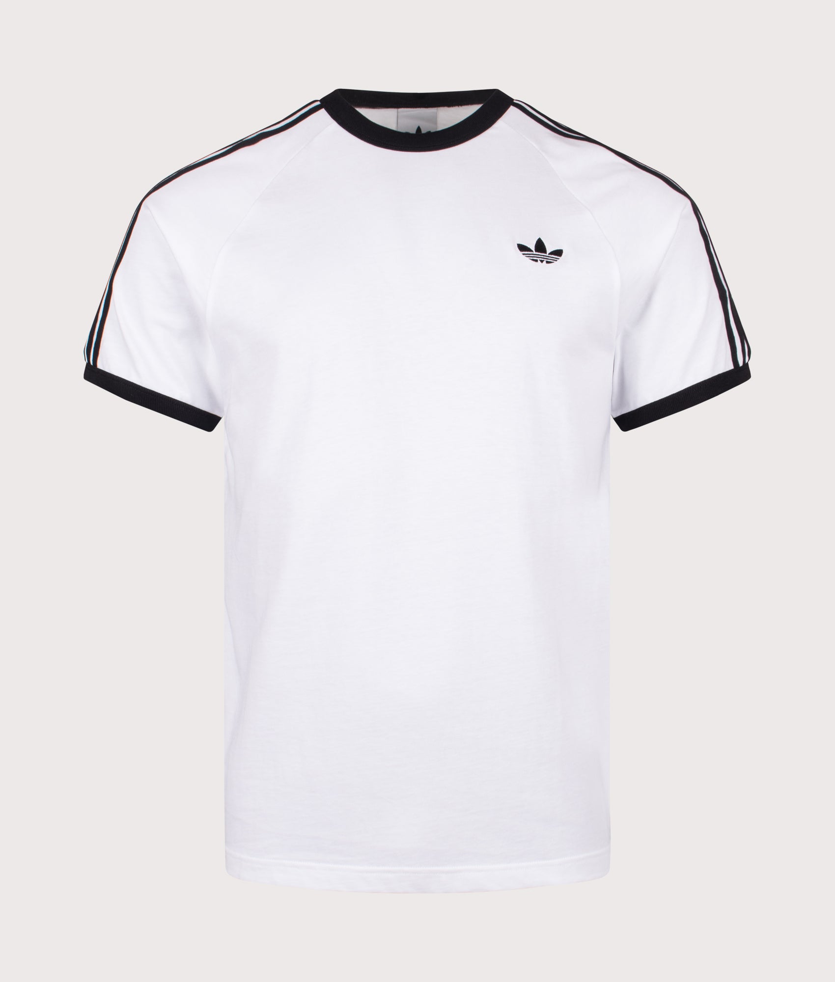 Slim Fit Adicolor Classics 3-Stripes T-Shirt in White | adidas Originals | EQVVS | Front shot 