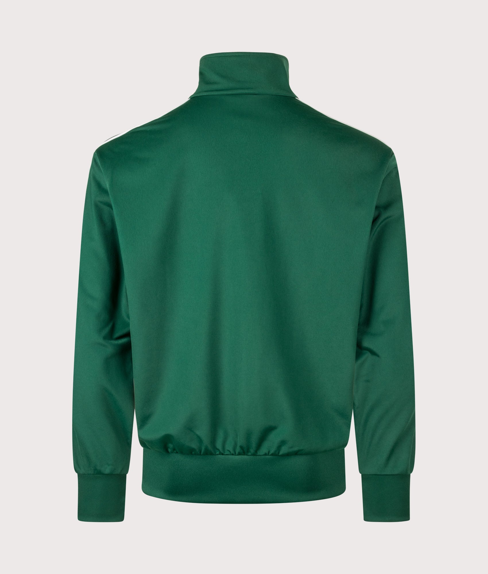 adidas Originals Loose Fit Firebird Track Top in Collegiate Green at EQVVS Menswear. Back shot.