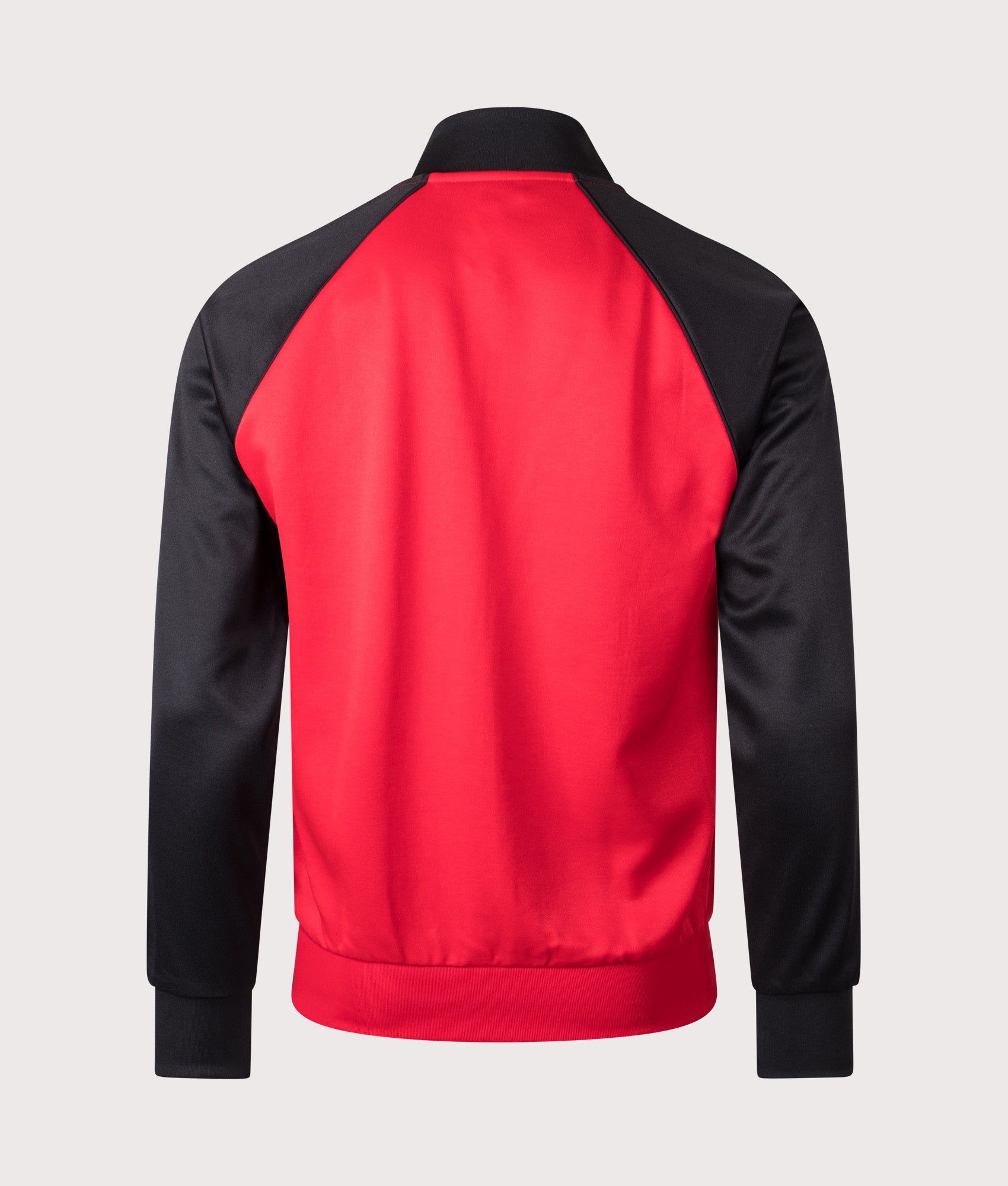 adidas Originals SST Track Top in Better Scarlet at EQVVS Menswear. Back shot.