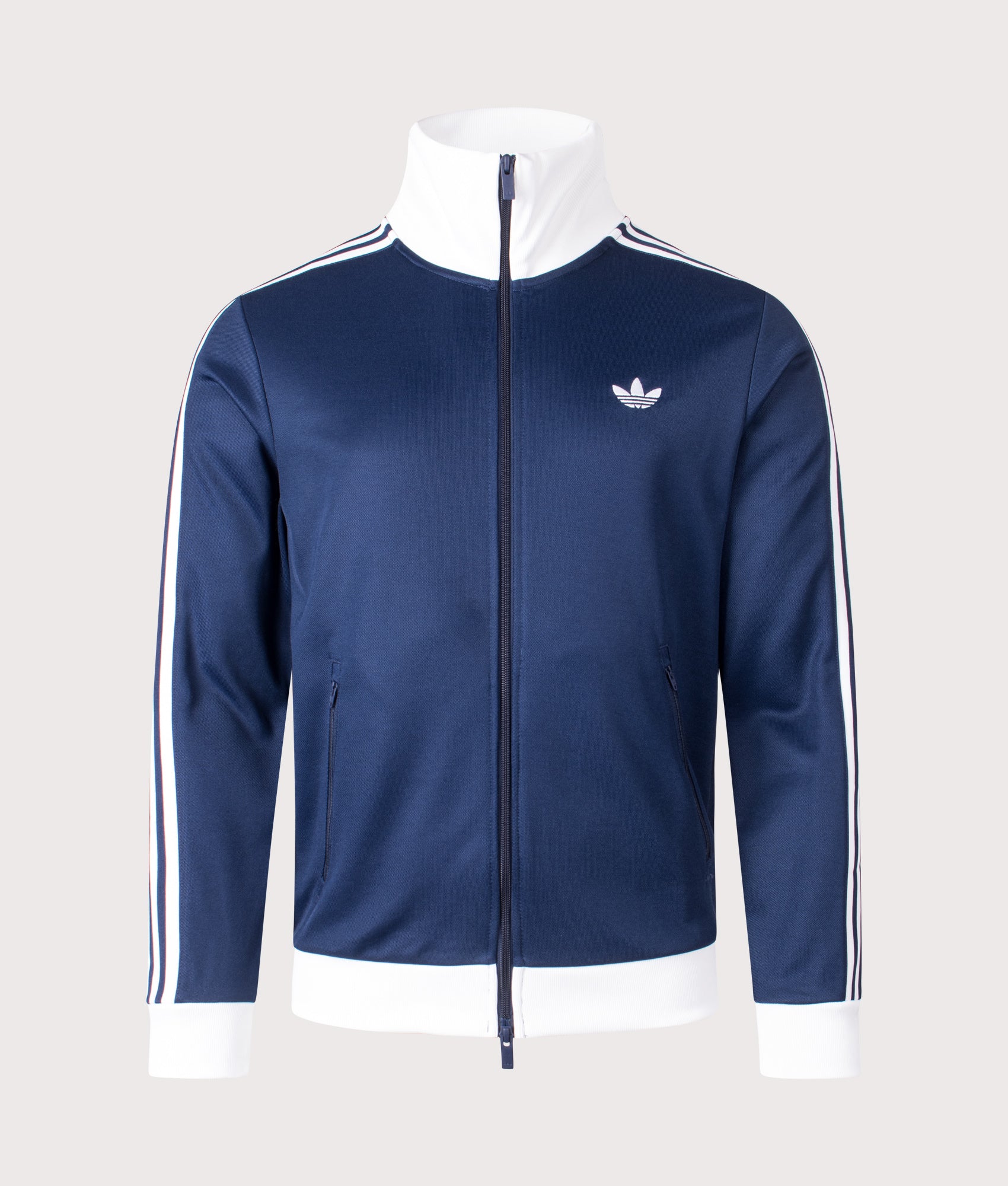 Slim Fit Classic Track Top in Night Indigo | adidas Originals | EQVVS | Front shot 