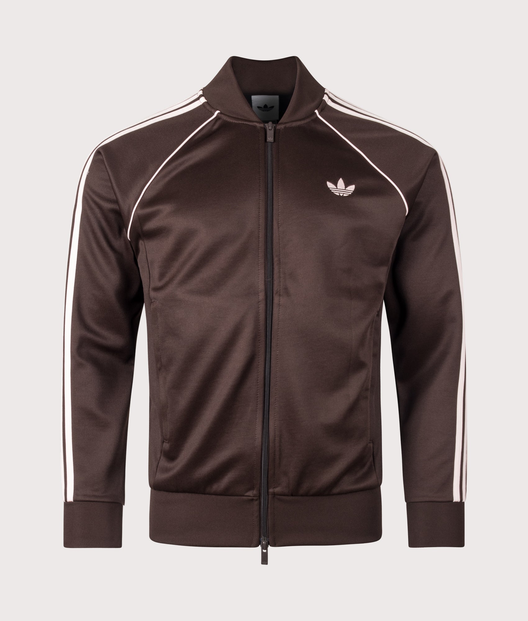 SST Track Top in Aurora Coffee by adidas Originals. Shot by EQVVS. Front shot.
