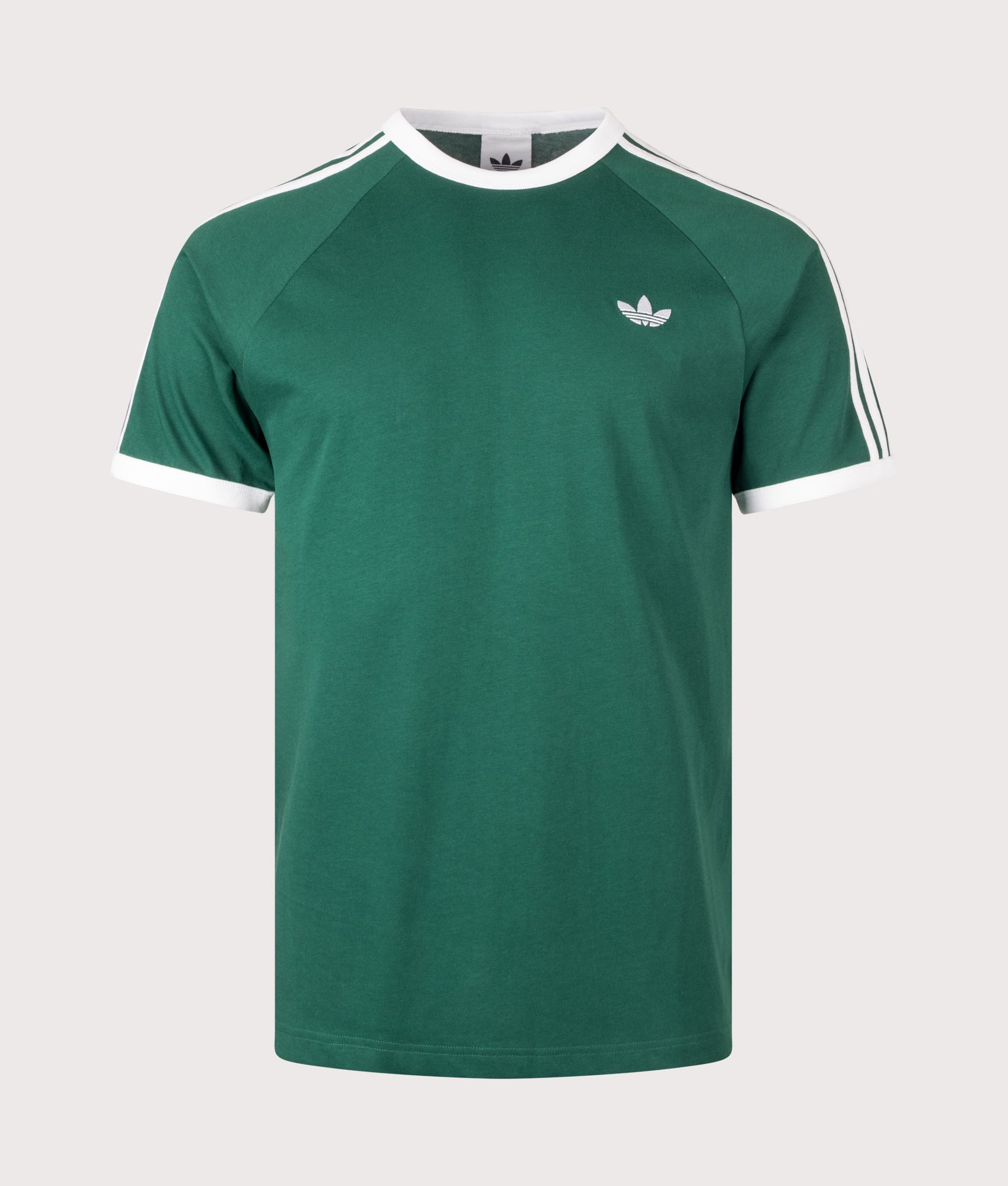 3 Stripes T-Shirt in Collegiate Green by adidas Originals. Shot by EQVVS. Front shot.