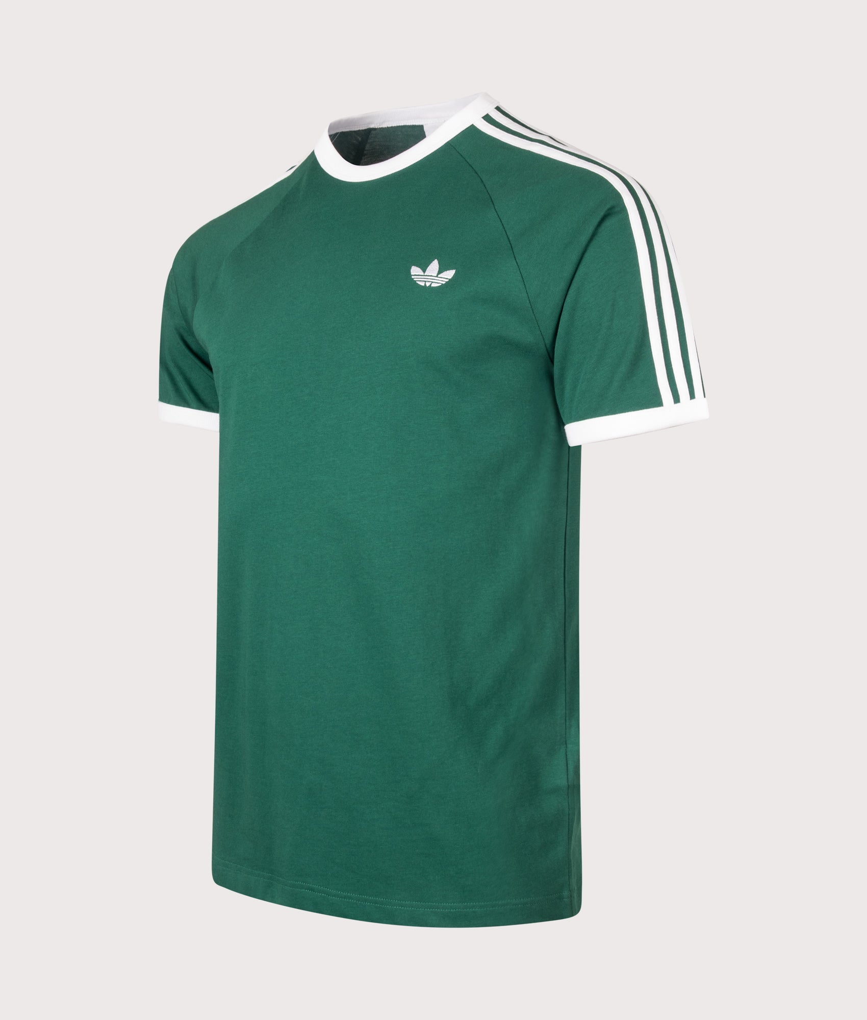 3 Stripes T-Shirt in Collegiate Green by adidas Originals. Shot by EQVVS. Front  angled shot.