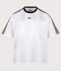 Oversized Fit Adicolour Jacquard Jersey T-Shirt: KD5829 White 