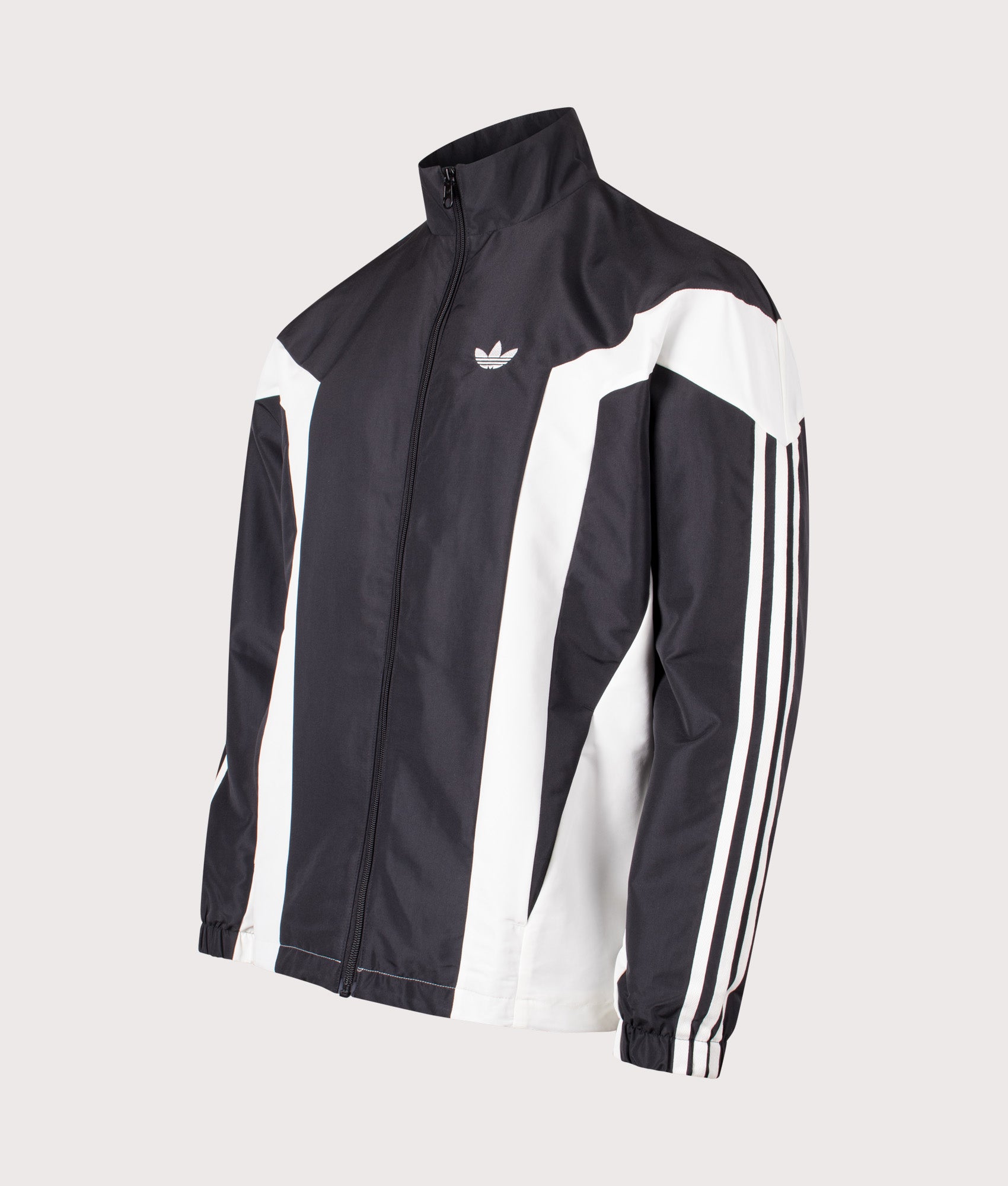 Windbreaker Jacket in Black | adidas Originals | EQVVS | Front angle shot 