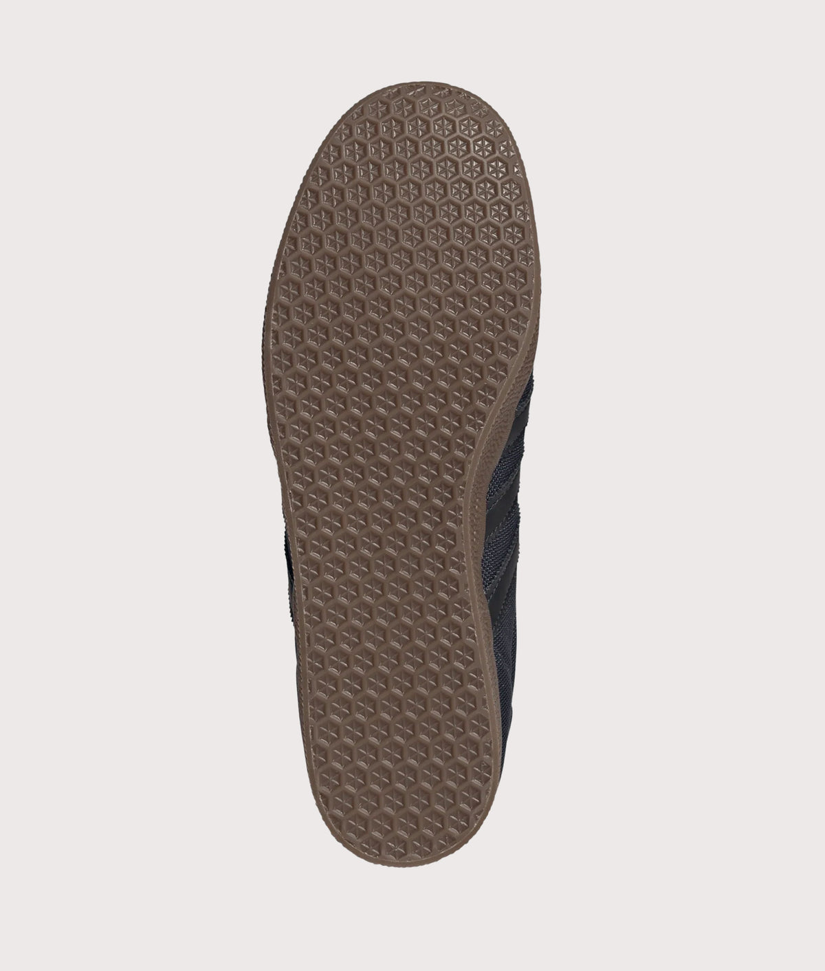 adidas Originals Cordura Gazelle Trainers in Night Indigo, Core Black and Gum 5 at EQVVS Menswear. Tread shot.