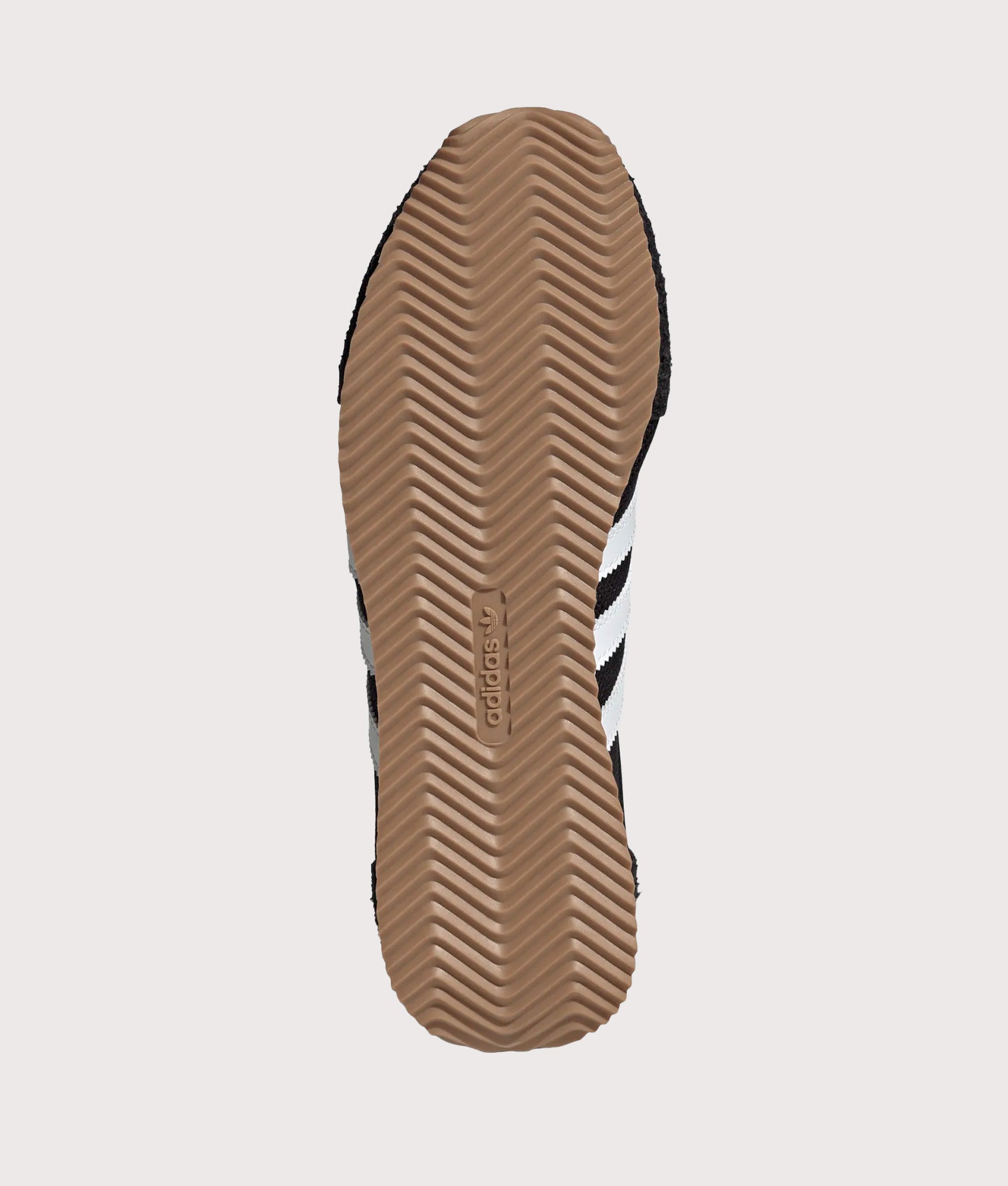 adidas Originals 1609ER RS Trainers in Core Black, Footwear White and Gold Metallic at EQVVS Menswear. Tread shot.