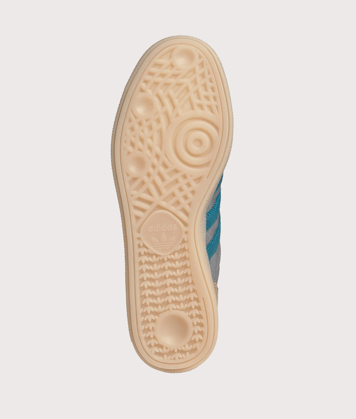 adidas Originals Handball Spezial Trainers  in Warm Clay at EQVVS Menswear. Tread shot.