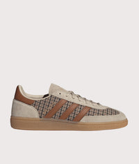 Houndstooth Handball Spezial Trainers: KI2970 Khaki Three/Dusky Bronze/Gum 4 