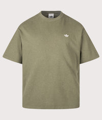 Loose Fit Trefoil Essentials Washed T-Shirt: KY5380 Olive Strata 