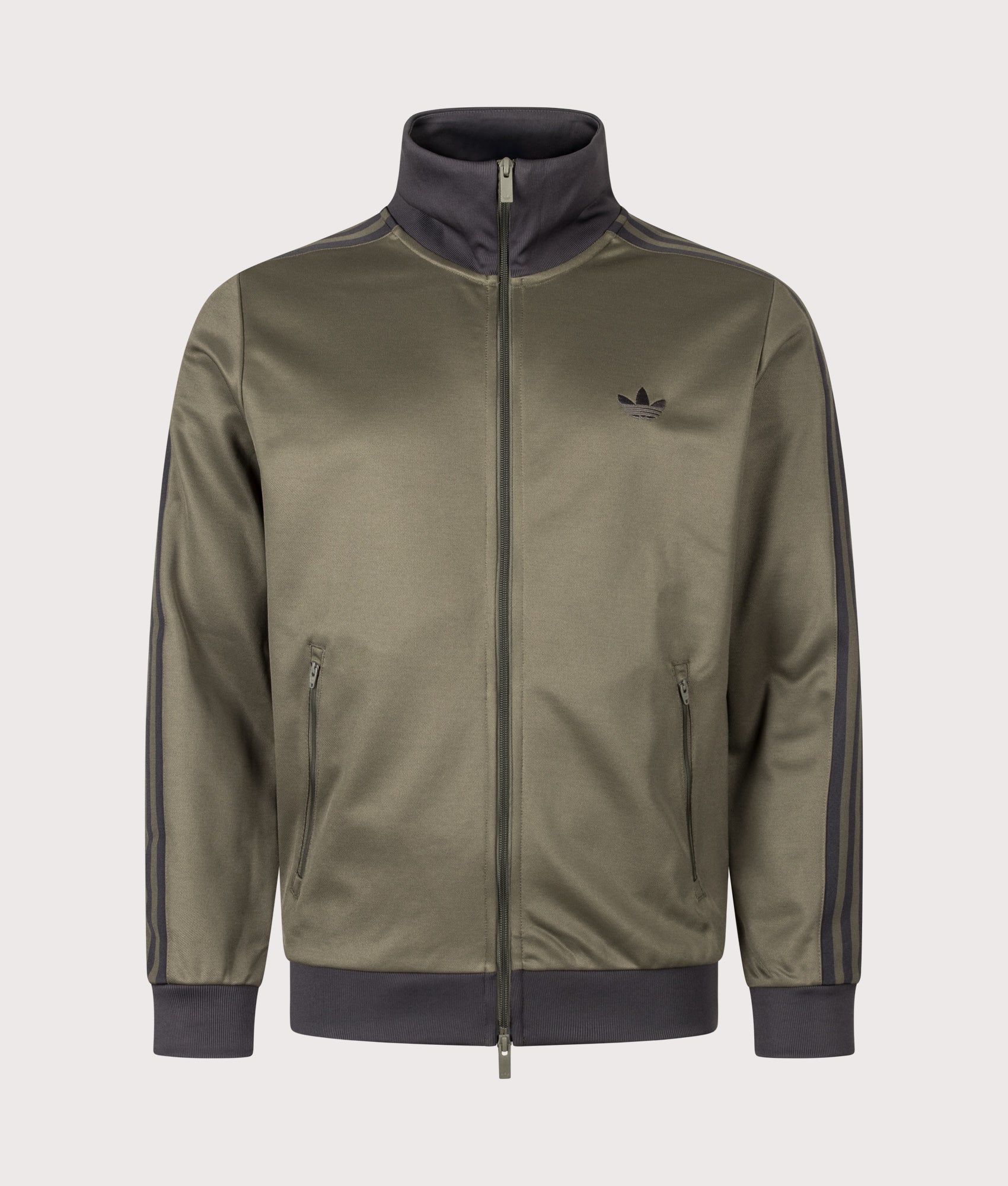 adidas Originals Beckenbauer Classic Track Top in Branch at EQVVS Menswear. Front shot.