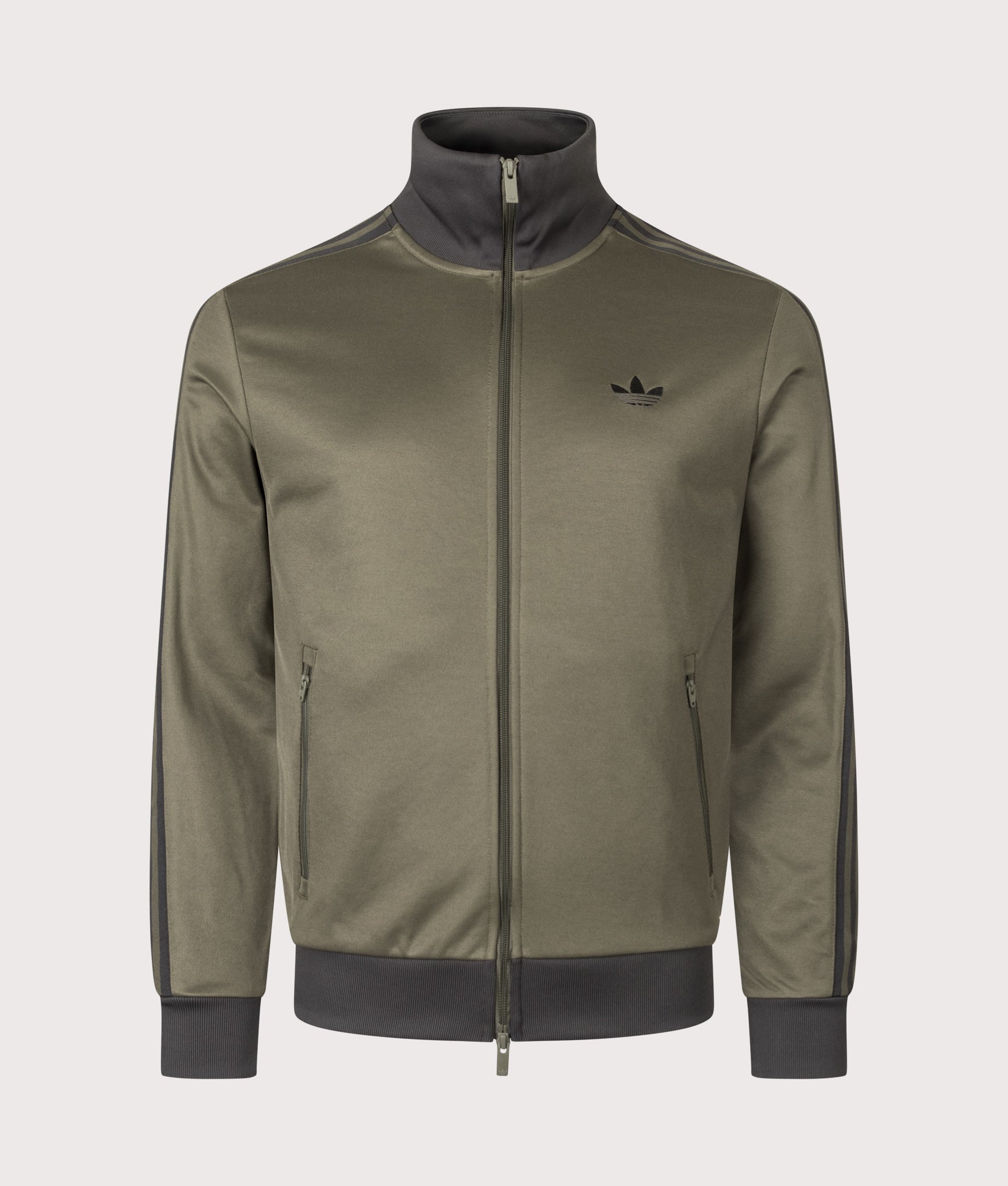 adidas Originals Beckenbauer Classic Track Top in Branch at EQVVS Menswear. Front shot.