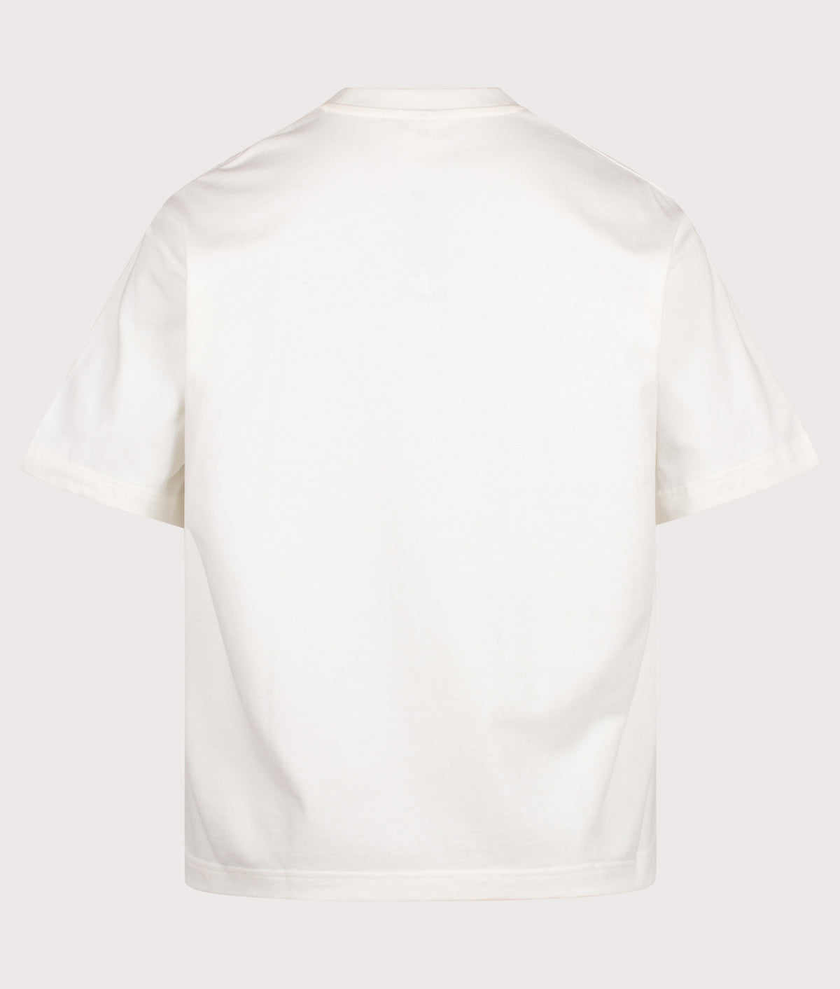 adidas Originals Loose Fit Premium Essentials T-Shirt in Off White at EQVVS Menswear. Back shot.