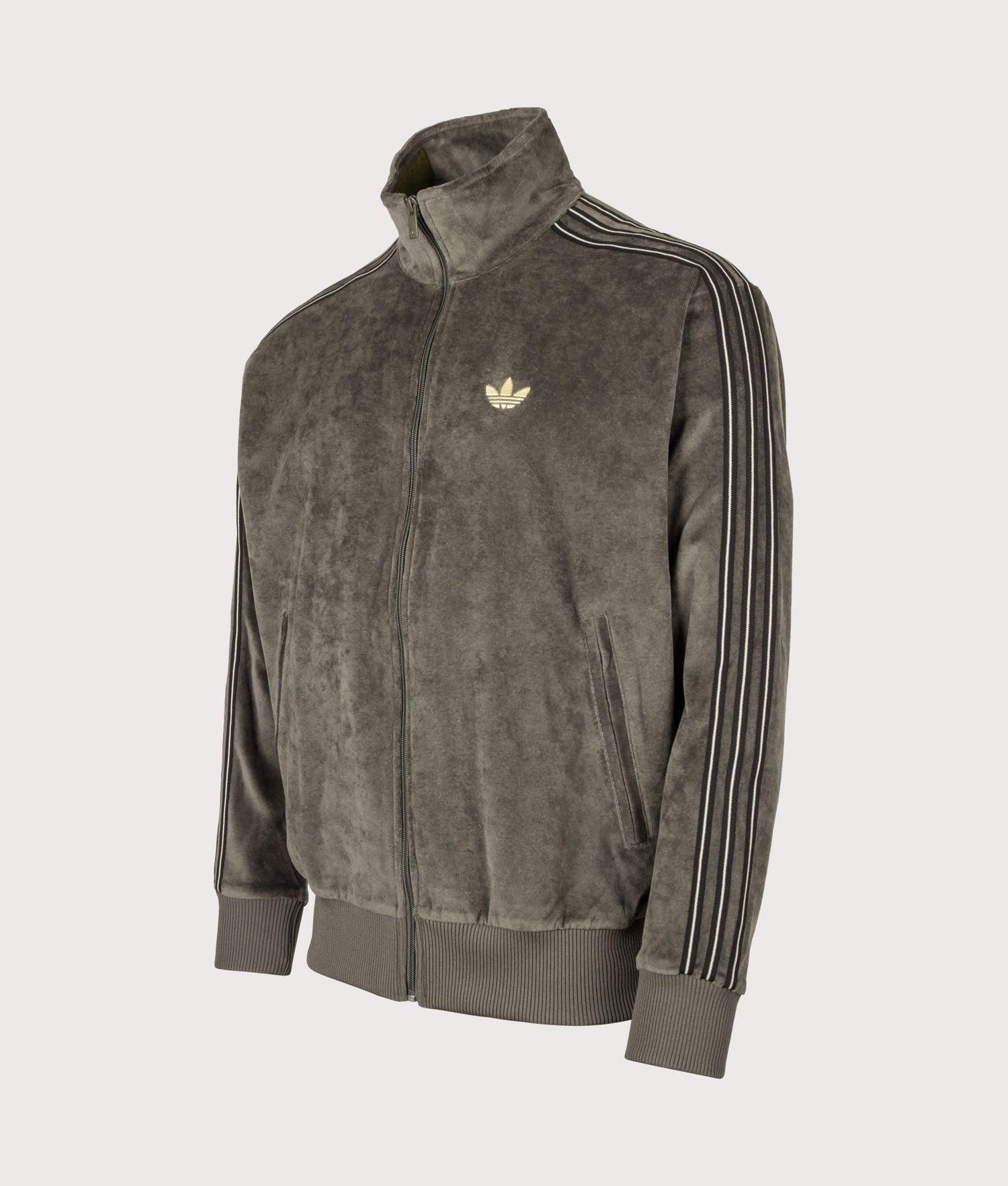 Loose Fit Firebird Velour Track Top in Branch | adidas Originals