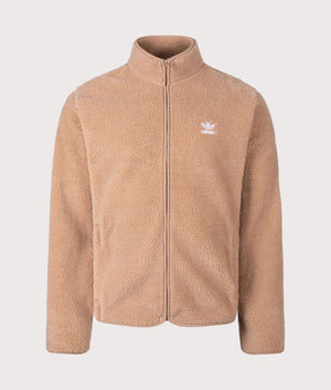 Trefoil Teddy Fleece in Carboard | adidas Original | Shot at EQVVS | Front shot 
