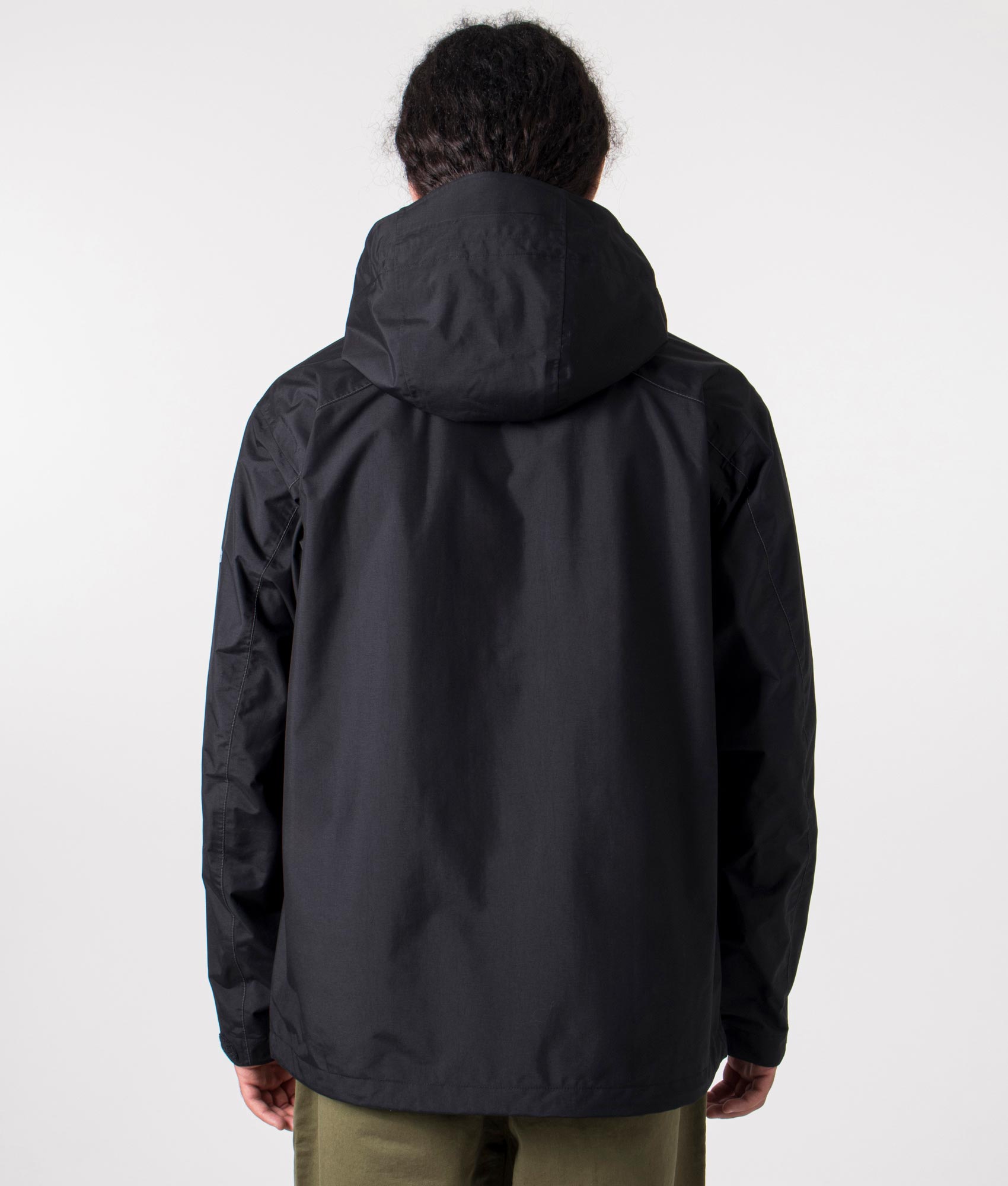 2.5L Hiker Rain Jacket in black by and wander shot at EQVVS. Reverse shot. 