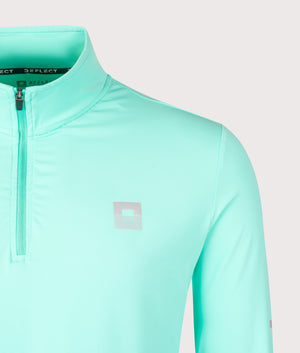 Core ID Quarter Zip Track Top. Shot by EQVVS. Front detail shot.