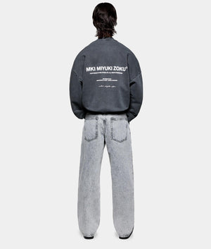 Design Studio Crewneck Sweatshirt. Shot by EQVVS. Back print model shot.