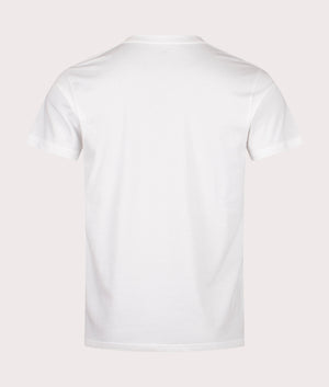 Snow Peak Soft Cotton Logo T-Shirt in white at EQVVS Menswear. Back shot.