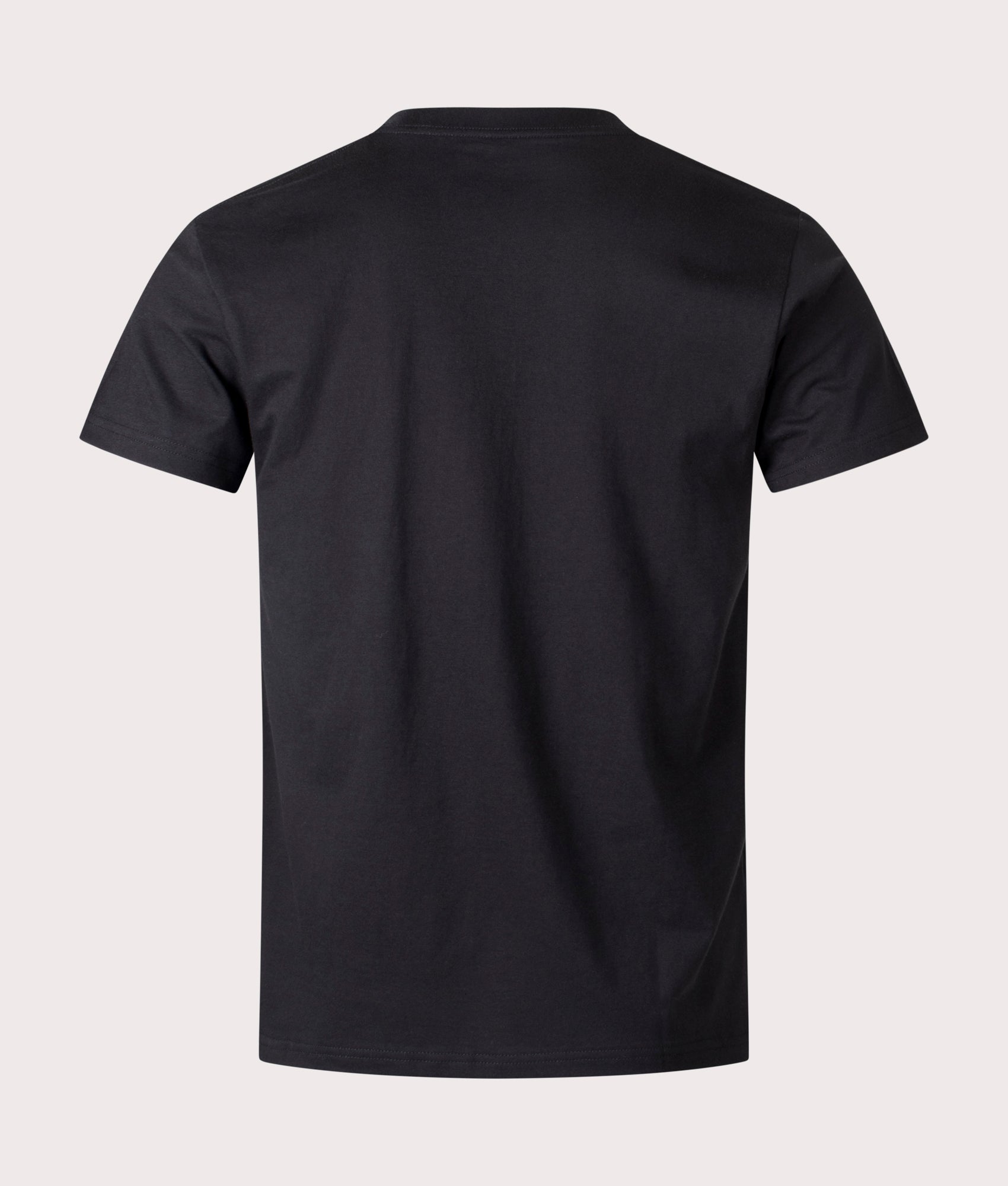 Snow Peak Soft Cotton Logo T-Shirt in black at EQVVS Menswear. Back shot.