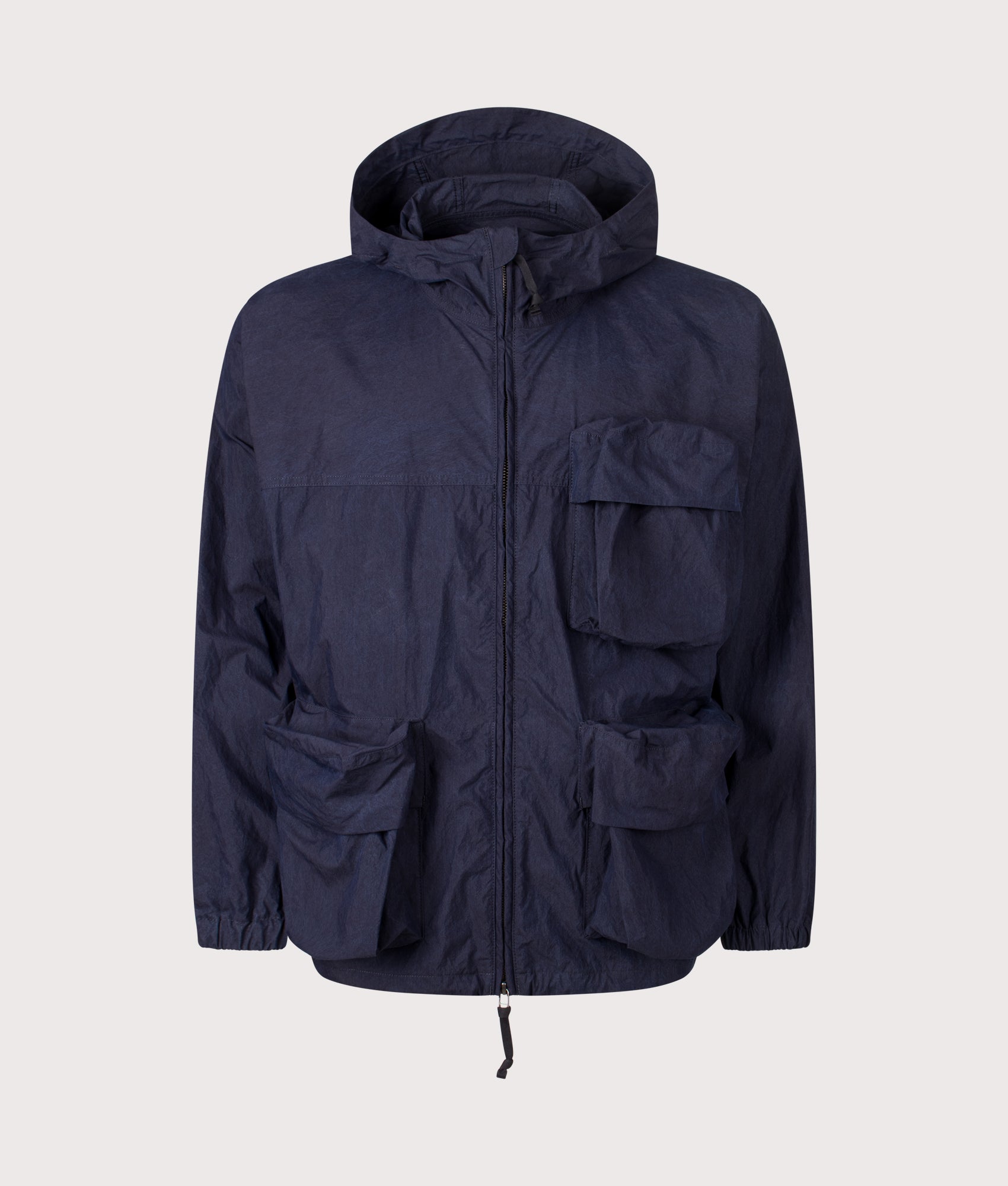 Indigo C/N Parka in Indigo | Snow Peak | EQVVS | Front shot 