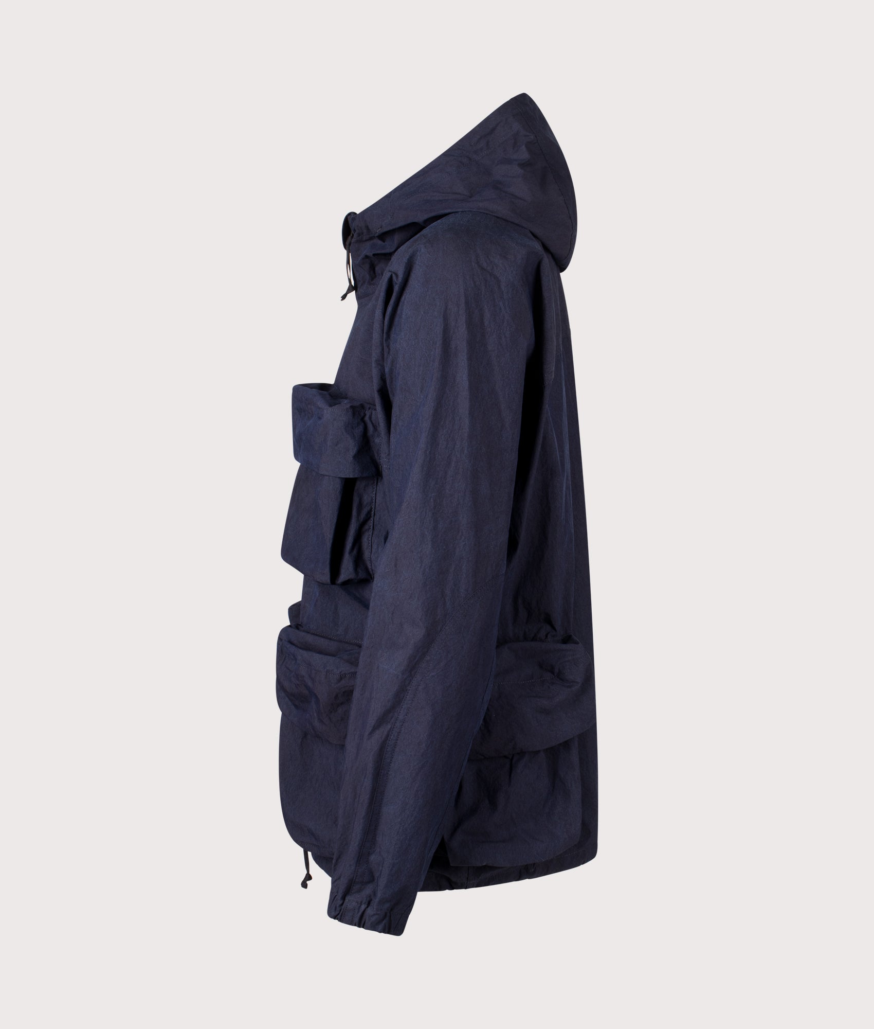 Indigo C/N Parka in Indigo | Snow Peak | EQVVS | Side shot 