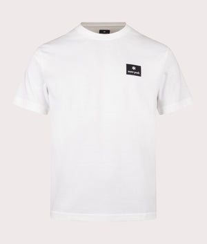New Standard Square Logo T-Shirt in Off White. Cotton blend | Snow Peak | Shot at EQVVS | Front shot 