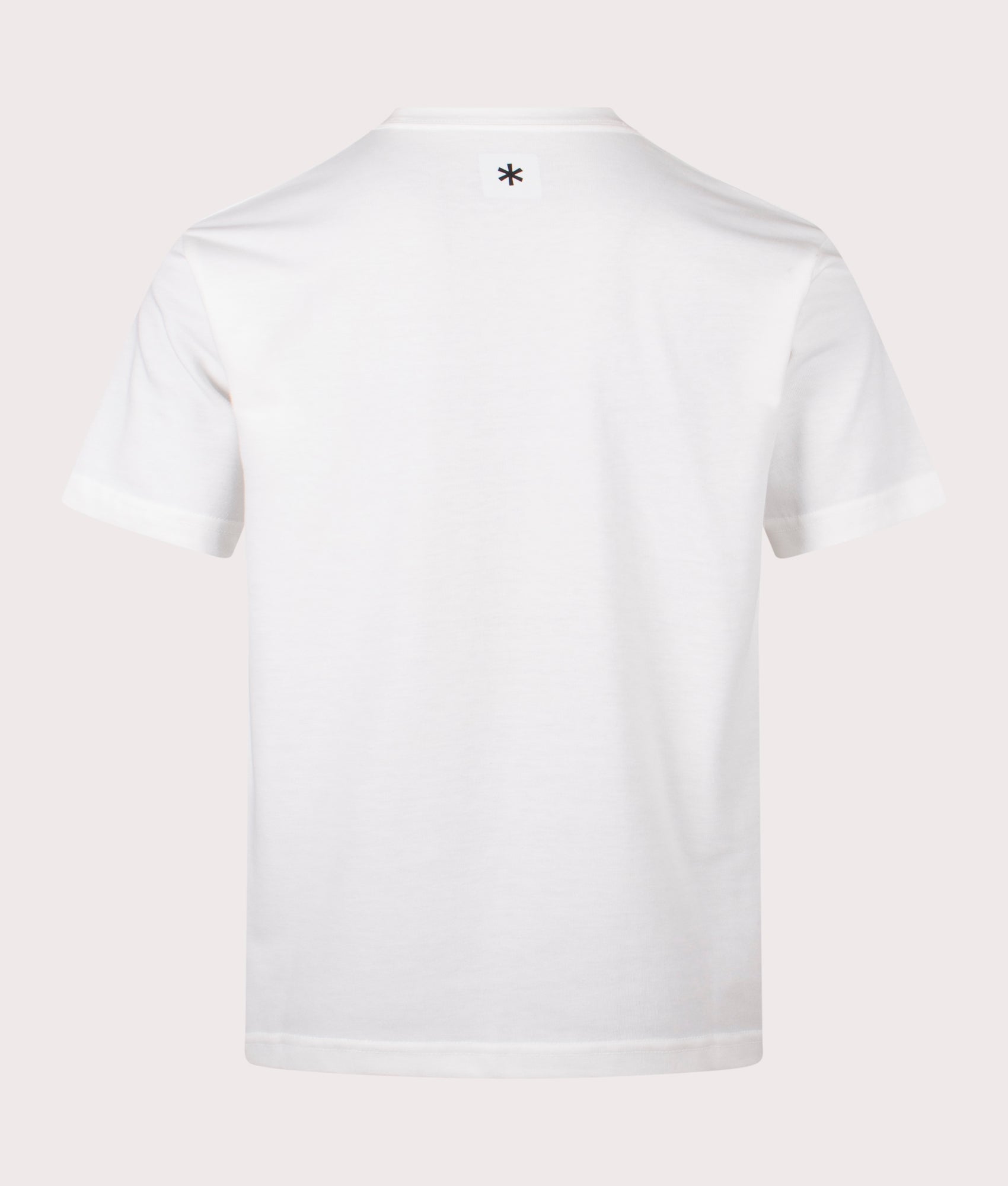 New Standard Square Logo T-Shirt in Off White. Cotton blend | Snow Peak | Shot at EQVVS | Back shot 