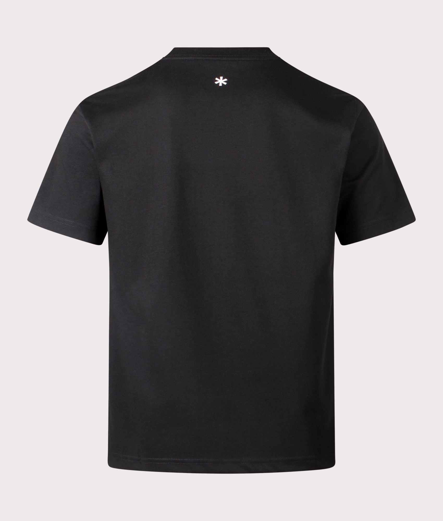 New Standard Square Logo T-Shirt in Black. Cotton blend | Snow Peak | Shot at EQVVS | Back shot 