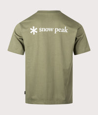 New Standard Back Printed Logo T-Shirt: 066 Olive 