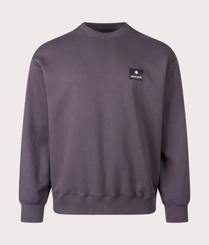 Square Logo Sweatshirt in Charcoal. Cotton-blend | Snow Peak | Shot at EQVVS | Front shot 