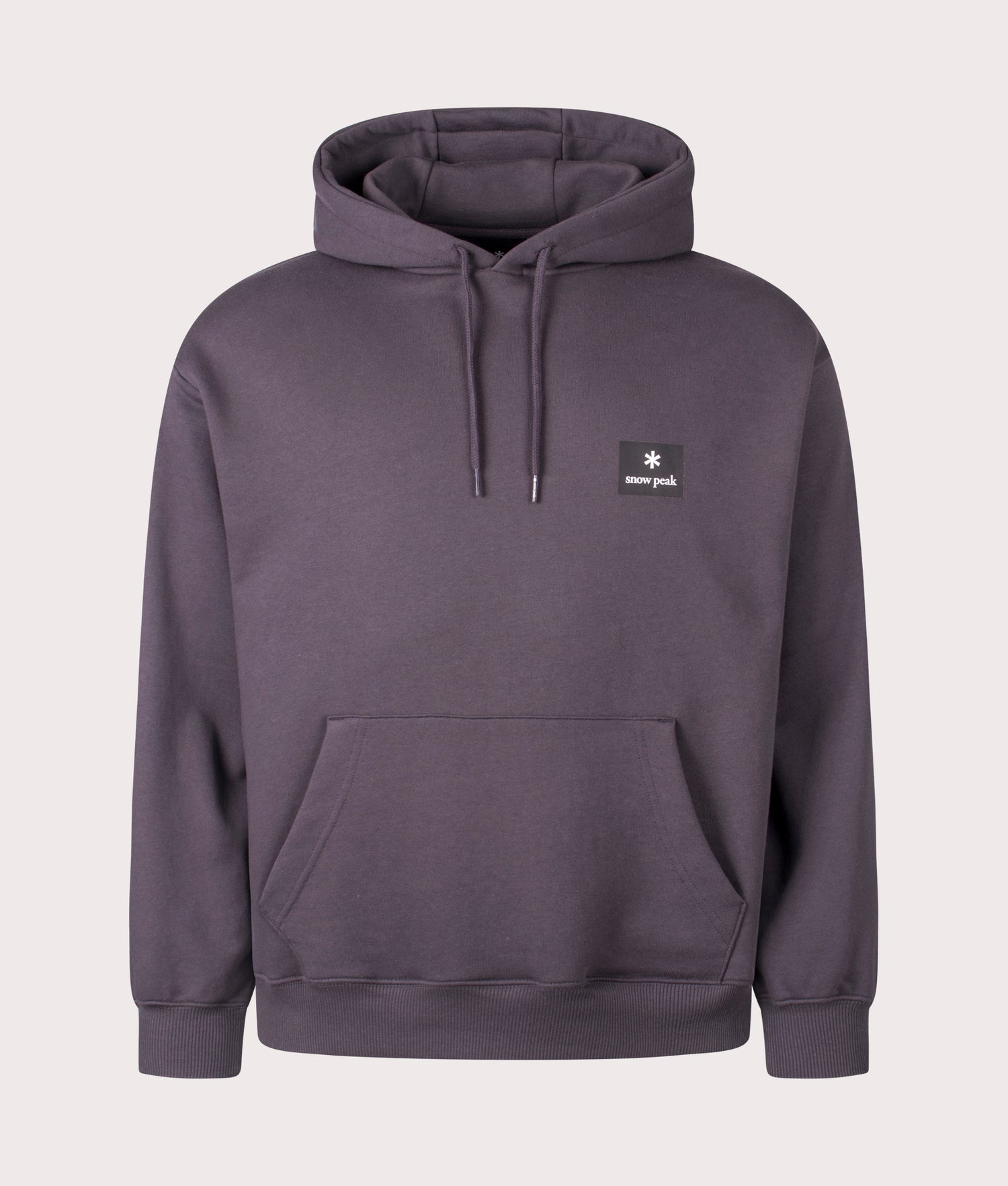 Square Logo Hoodie in Charcoal | Snow Peak | EQVVS