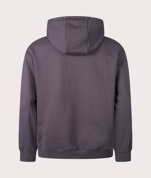 Square Logo Hoodie in Charcoal. Cotton-blend | Snow Peak | Shot at EQVVS | Back shot 