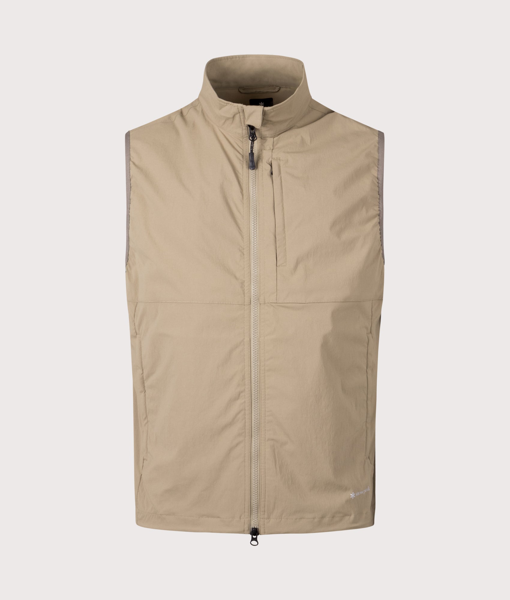 Utility Vest in Greige. | Snow Peak | Shot at EQVVS | Front Shot