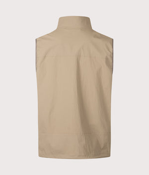 Utility Vest in Greige. | Snow Peak | Shot at EQVVS | Back shot 