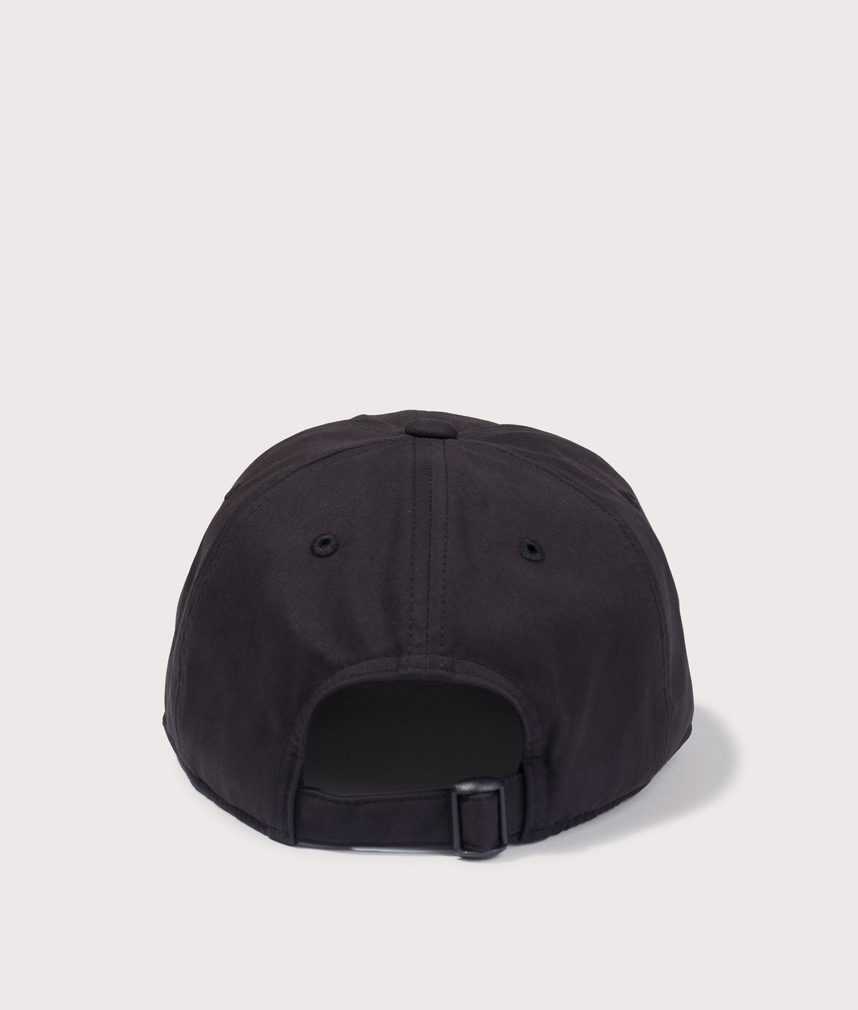 New Standard Logo Cap in Black by Snow Peak. Shot by EQVVS. Back shot.