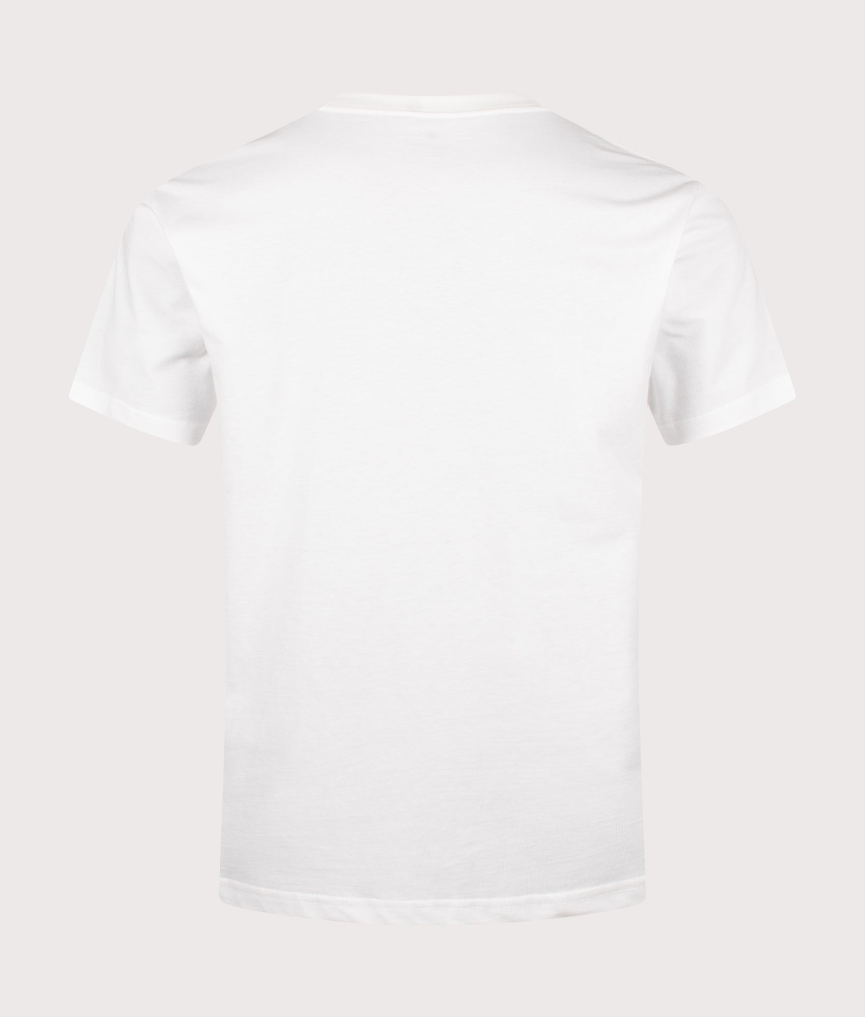 Snow Peak Relaxed Fit Soft Cotton Logo T-Shirt in Off White at EQVVS Menswear. Back shot.