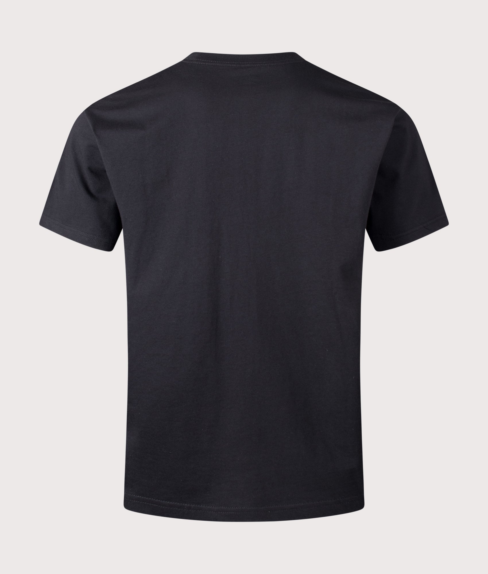 Snow Peak Relaxed Fit Soft Cotton Logo T-Shirt in Black at EQVVS Menswear. Back shot.